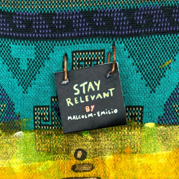 MALCOLM EMILIO • Stay Relevant Sacred Geometry Reworked Vintage Pullover Sweater - Picture 11 of 13